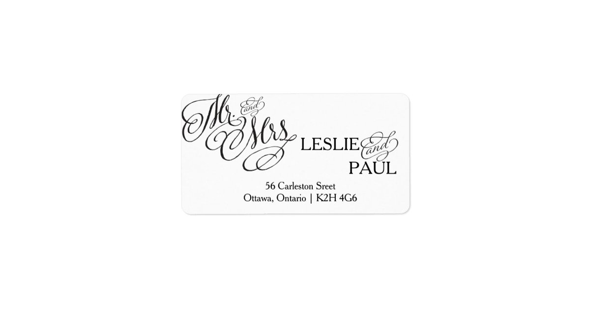 Best Font For Wedding Address Labels 2