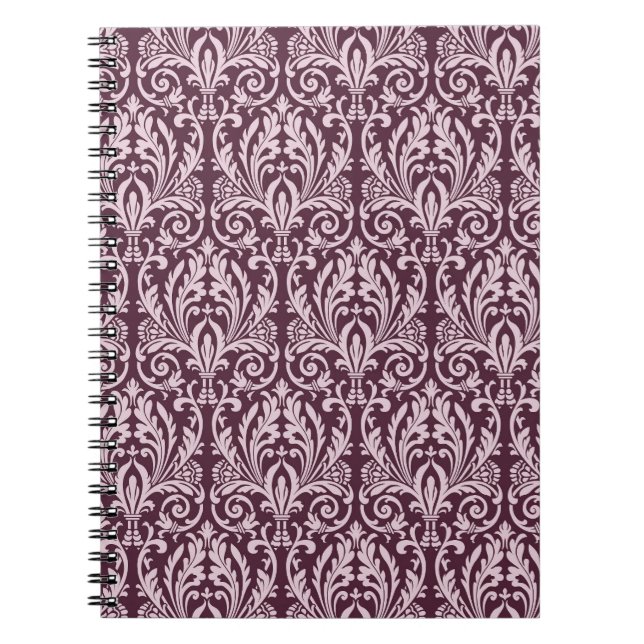 Classic seamless damask wallpaper. notebook (Front)