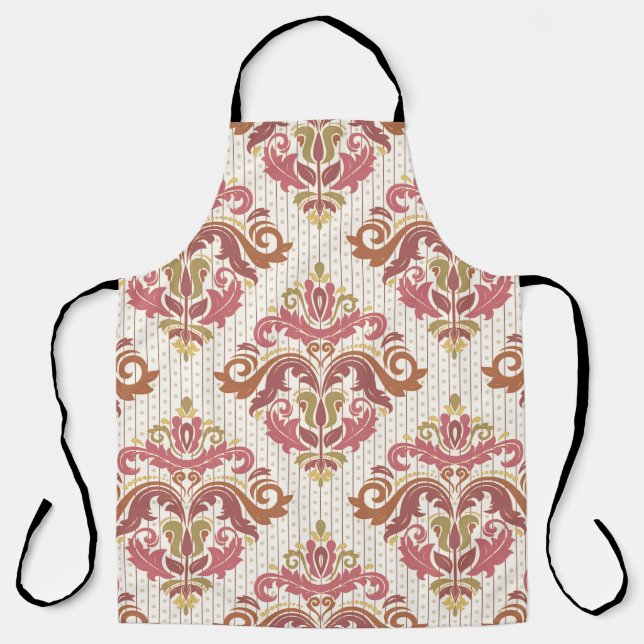 Classic seamless pattern. Damask orient colorful o Apron (Front)