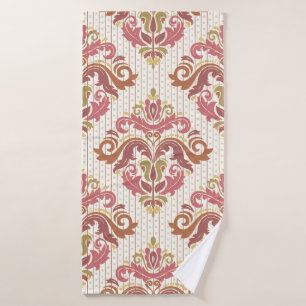 Classic seamless pattern. Damask orient colorful o Bath Towel