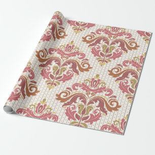 Classic seamless pattern. Damask orient colorful o Wrapping Paper
