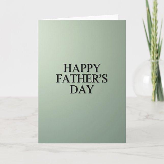 Classic Serif Fathers Day Card (Front)