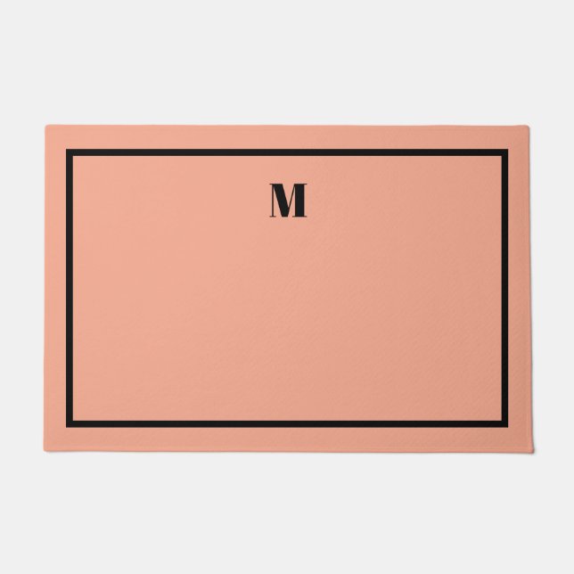 Classic Serif Initials Welcome Mat (Front)