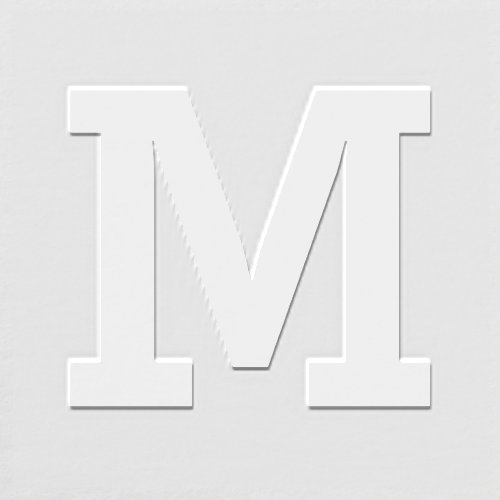 Classic Serif Monogram Initial Embosser