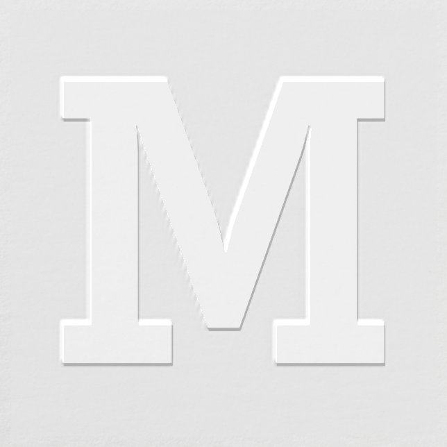 Classic Serif Monogram Initial Embosser (Design)