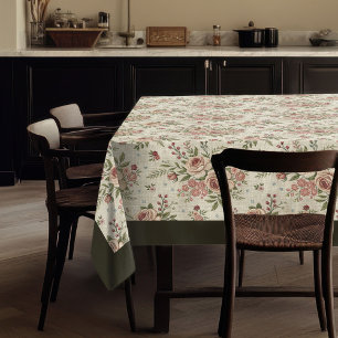 Classic Shabby Chic Timeless Dining Experience Tablecloth