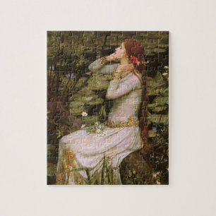 Classic Shakespeare Ophelia Pond Lily Fine Art Jigsaw Puzzle