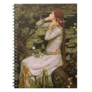 Classic Shakespeare Ophelia Pond Lily Fine Art Notebook