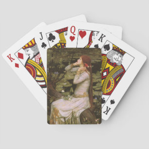 Classic Shakespeare Ophelia Pond Lily Fine Art Poker Cards