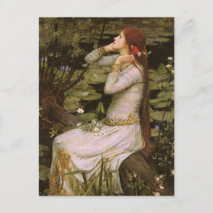 Classic Shakespeare Ophelia Pond Lily Fine Art Postcard
