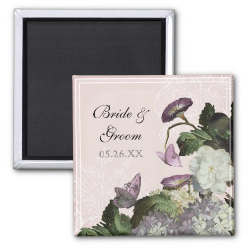 Classic Shells Black Wedding Save the Date Magnet