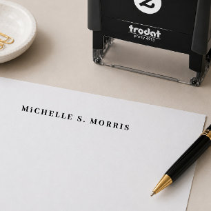 Classic Signature Full Name Self-inking Stamp