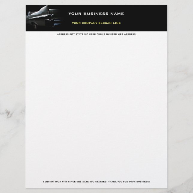 Classic Silhouette Letterhead (Front)