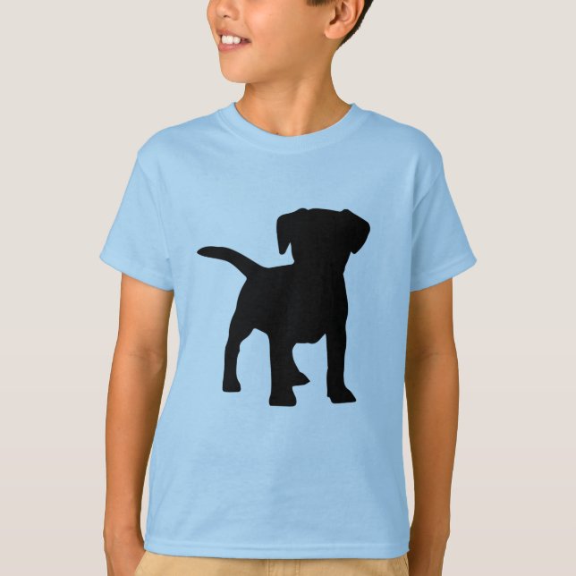 Classic Silhouette Of Dog T-Shirt (Front)