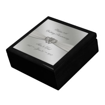 Classic Silver 25th Wedding Anniversary Gift Box by Digitalbcon at Zazzle
