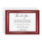 Classic Silver Border Funeral Thank You Card