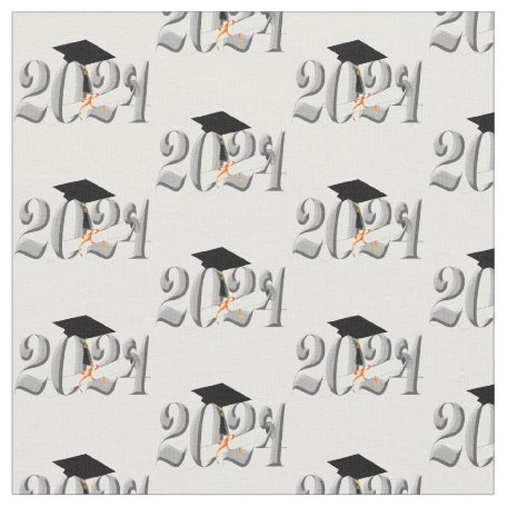 Classic Graduation Cap Class Of 20XX Pattern Fabric Zazzle   Classic Silver Class Of 2024 Fabric R9c0f4f5a364a486588ca8e22092c5c99 Zla7y 456 