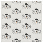 Classic Silver Class of 2025 Graduation Fabric