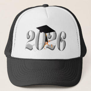 Classic Silver Class of 2026 Graduation Trucker Hat