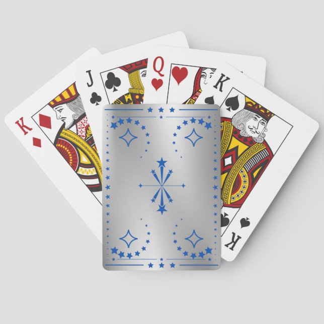 Classic Silver Playing Cards (Back)