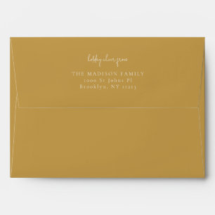 Classic simple Aztec Gold Envelope