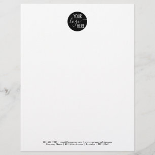 Classic Simple Basic Logo Company Corporate Letterhead