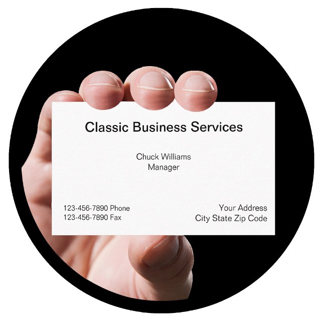 Classic Simple Business Cards (Creator Uploaded)