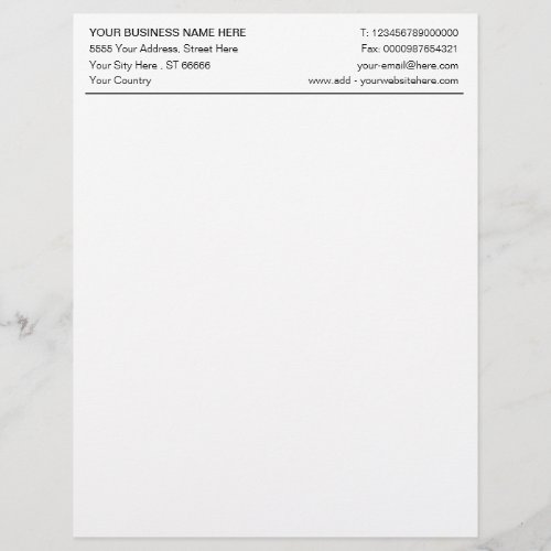 Classic Simple Business Office Letterhead and Logo
