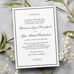 contoh invitation card wedding party