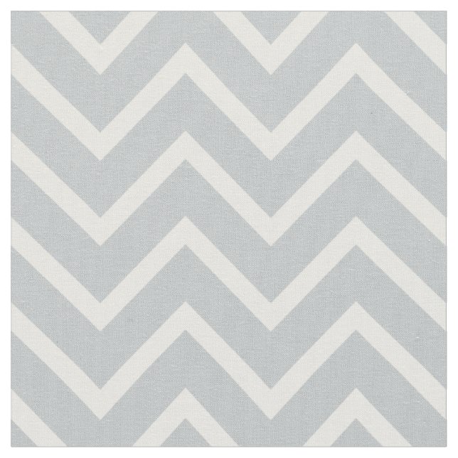Classic simple gray and white Chevron Fabric (Close Up)