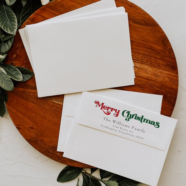 Classic Simple Merry Christmas Envelope (Creator Uploaded)