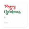 Classic Simple Merry Christmas To From