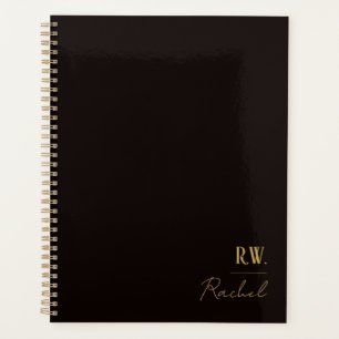 Classic Simple Monogram Planner