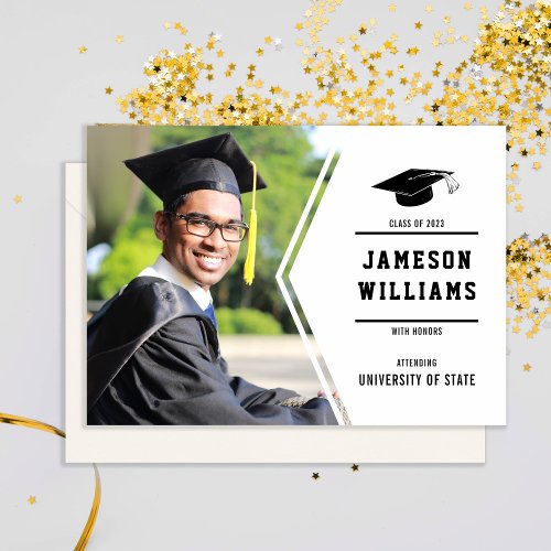 CLASSIC SIMPLE Photo Graduation Announcement