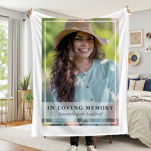 Classic Simple Photo Memorial Tribute