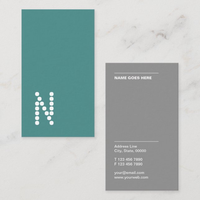 Classic Simple Professional Vertical Business Card (Front/Back)