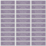 Classic Simple Script Wedding Guest Names Address Sticker<br><div class="desc">Composed of simple serif and classic cursive script typography. These elements are simple,  elegant,  and modern. This has 30 stickers. 
 
 This is designed by White Paper Birch Co. exclusive for Zazzle.
 
 Available here:
 http://www.zazzle.com/store/whitepaperbirch</div>