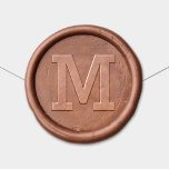Classic Single Block Initial Monogram Wax Seal Sticker<br><div class="desc">This classic wax seal sticker features a single bold block initial as the central monogram design. Personalize with your initial for a refined finishing touch. Available in multiple wax colors to coordinate with your stationery. Perfect for sealing wedding invitations,  bridal shower envelopes,  personal correspondence,  and branded stationery.</div>