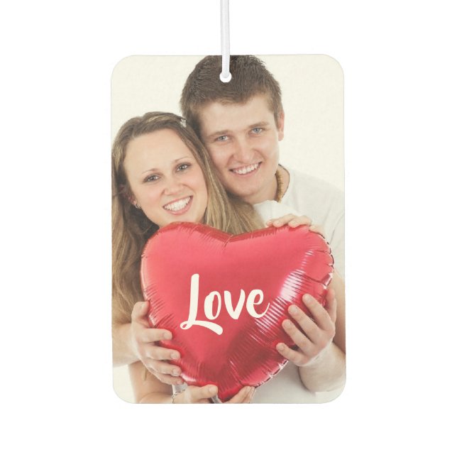 Classic Single Custom Photo Couple Love Air Freshener (Front)