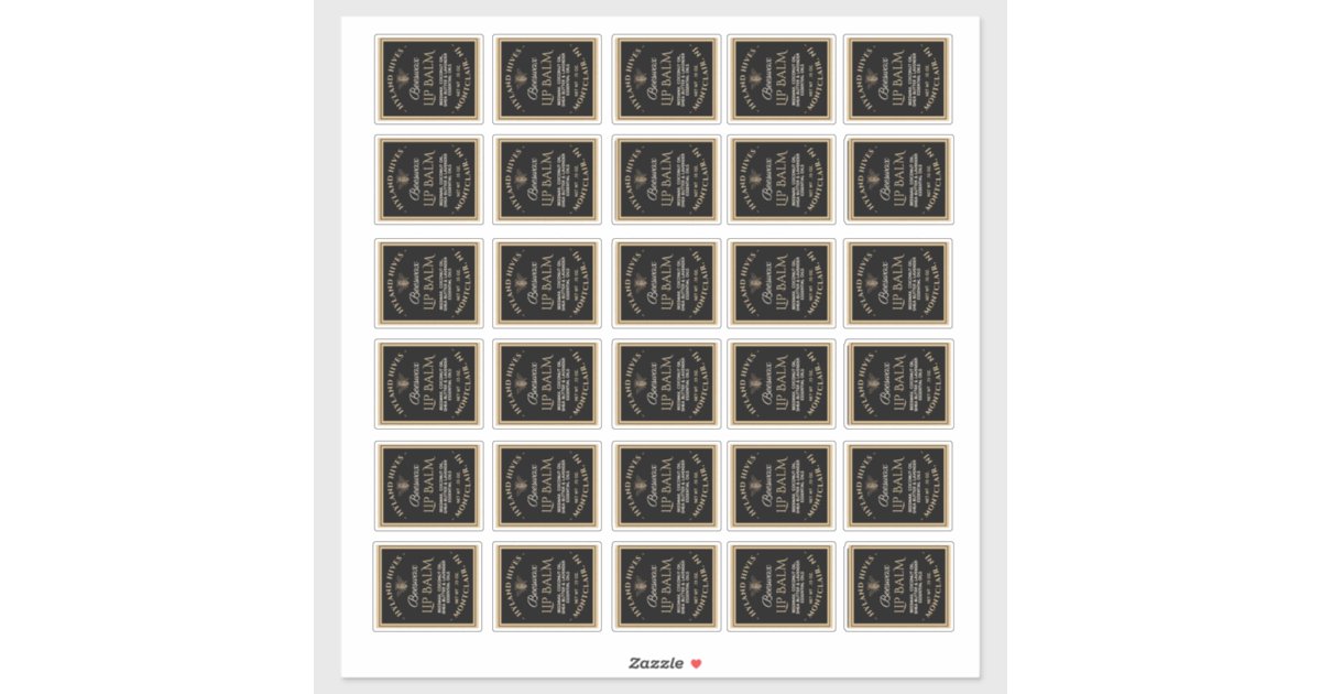 Classic Size Lip Balm Tube Labels | Zazzle.com