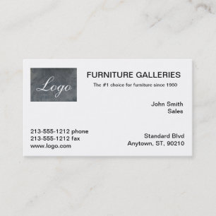 Classic Slate Gray Logo Business Cards