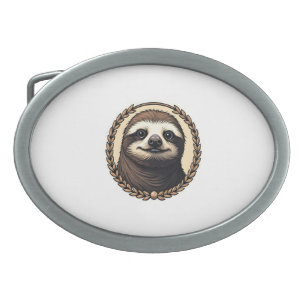 Classic Sloth Engraving Nature Shirt (1) Belt Buckle