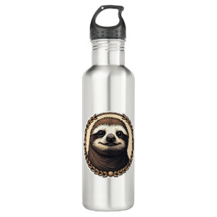 Classic Sloth Engraving Nature Shirt (1) Stainless Steel Water Bottle
