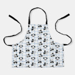 Classic Smiling Mickey Mouse Grid Pattern Apron