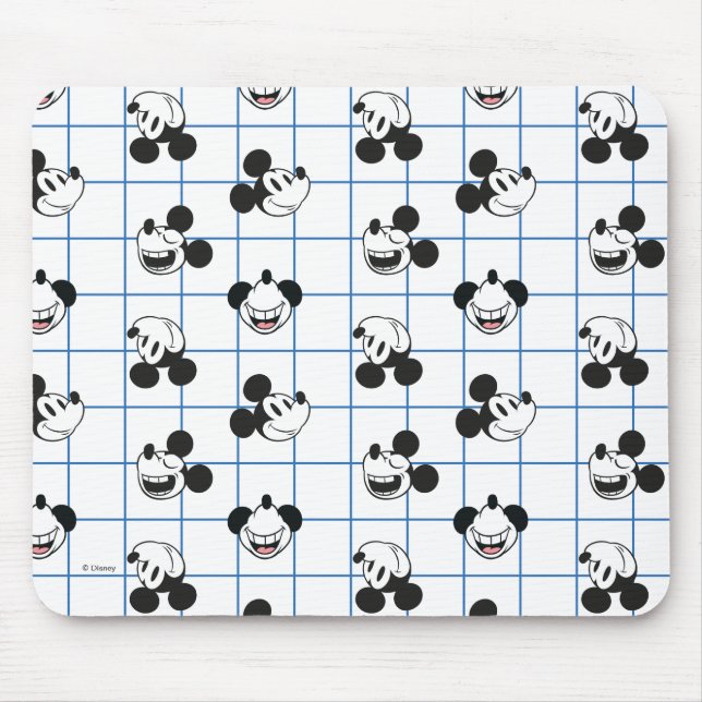 Classic Smiling Mickey Mouse Grid Pattern Pad (Front)