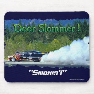 Classic Smoking Doorslammer Race Car Collectible Mouse Pad