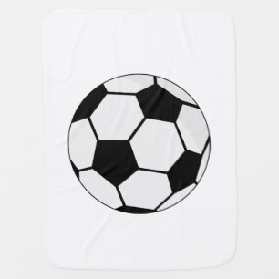 Classic Soccer Ball Graphic Traditional Sports Fan Baby Blanket