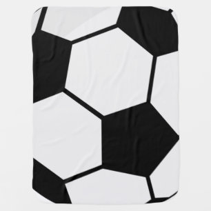 Classic Soccer Ball Graphic Traditional Sports Fan Baby Blanket