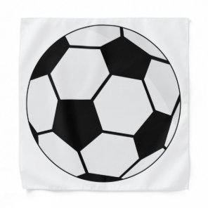 Classic Soccer Ball Graphic Traditional Sports Fan Bandana