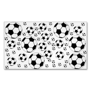 Classic Soccer Ball Graphic Traditional Sports Fan Business Card Magnet